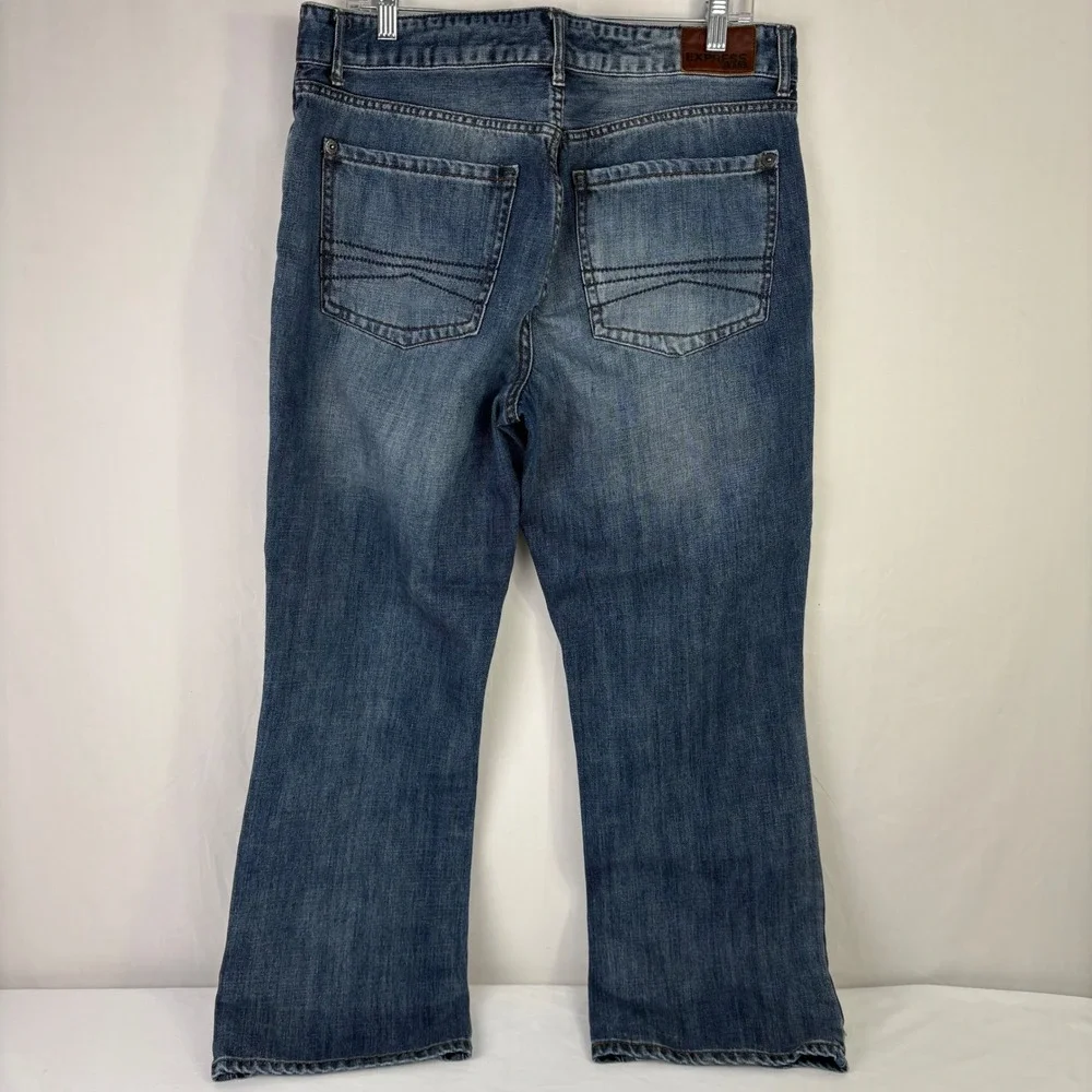 EXPRESS Mens‎ Jeans Relaxed Straight Leg Blue Wash Denim Cotton 38x30 (36x28)